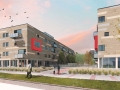 The Rose - Courtyard View Rendering 1-24-14